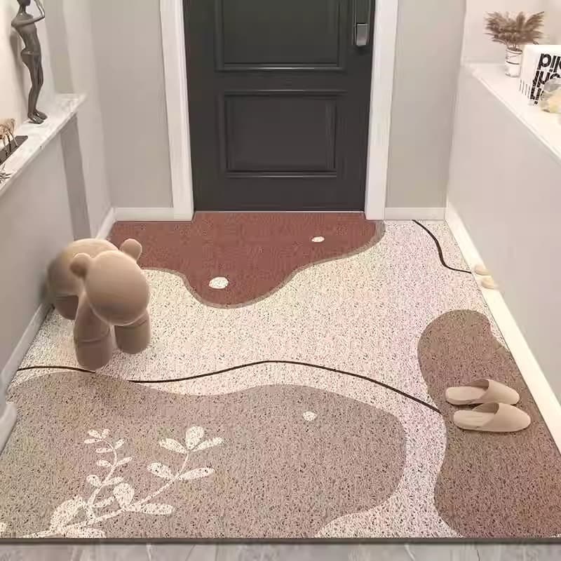 Door Mat, Wire Loop, Dirt-Resistant, Simple Anti-Slip Mat, Entryway Shoe Changing Area Dust Removal Mat, Home Large Size Entrance Mat