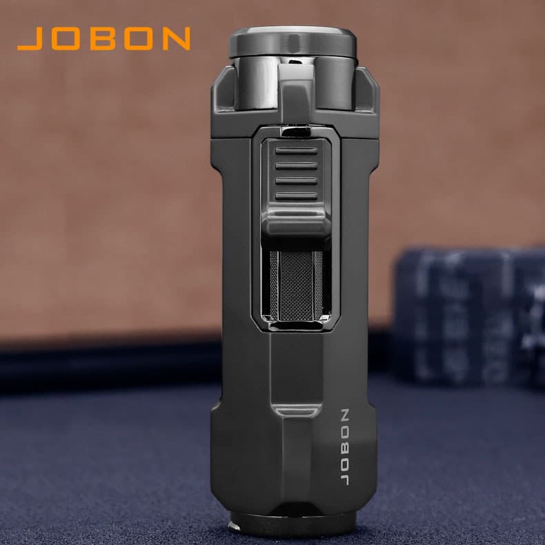 Zhongbang ZB205 New Triple Flame Jet Lighter Metal Cigar Punch Windproof Refillable Lighter Wholesale