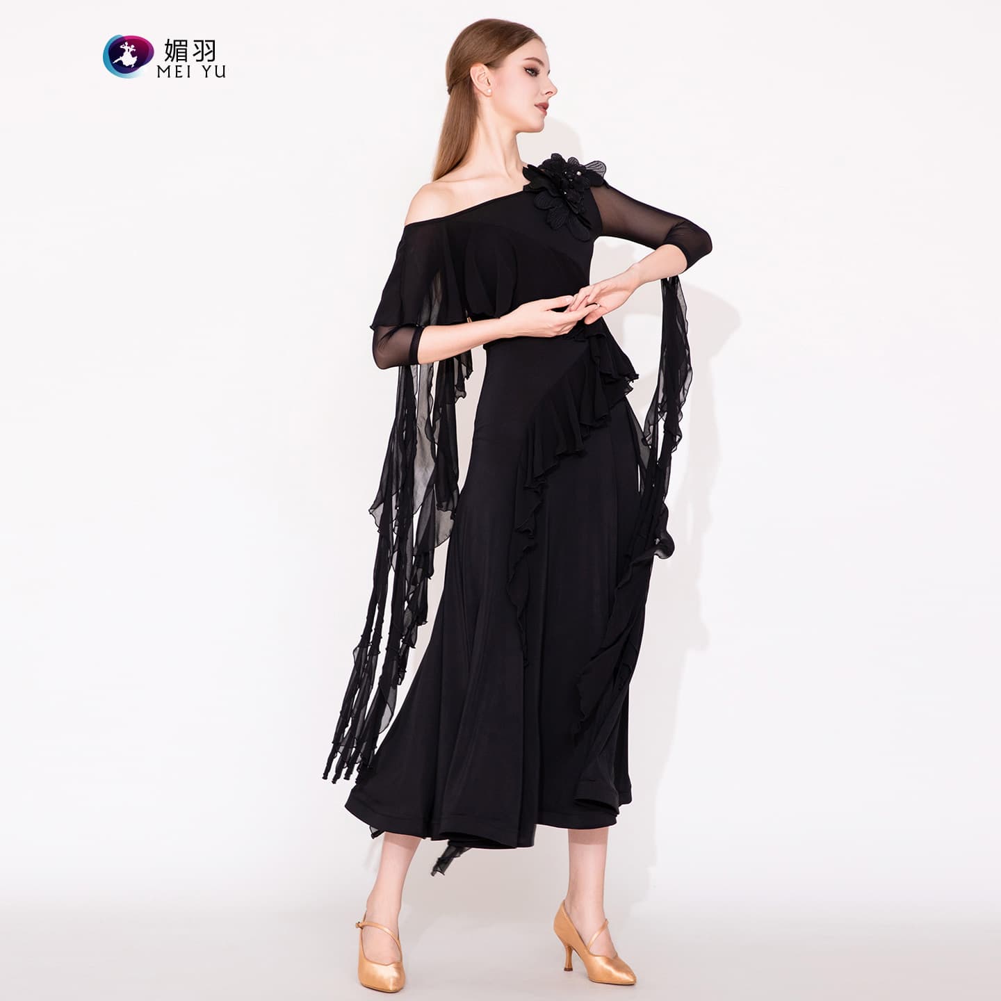 Nara Camellia! Meiyu New Style Modern Dance Dress MY941 Ballroom Dance Dress Waltz Social Dance Dress