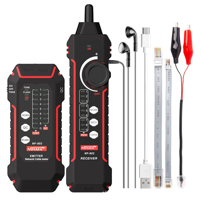 NOYAFA NF-802 English Version NCV Network Cable Tester Wire Finder