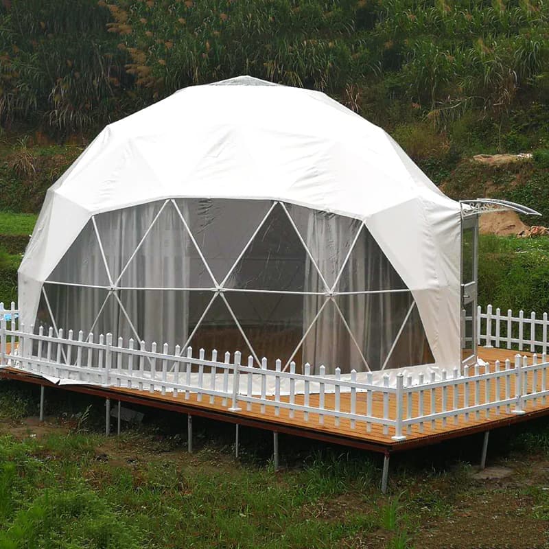 Custom Dome Tent with Starry Ceiling for Glamping Hotels, Outdoor Luxury Tent for Scenic Resorts and Cultural Tourism