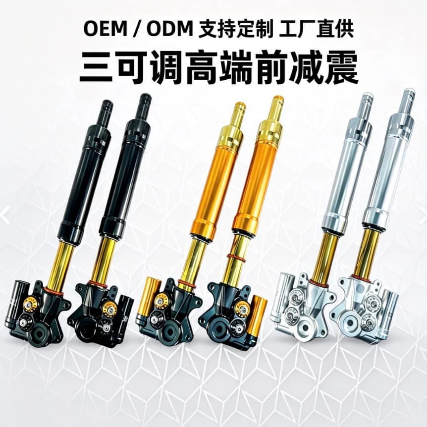 AEROX V1/V2 Modified Motorcycle Front Shock Absorber Cross-border Trade Cooperation High-end Triple Adjustable Front Fork