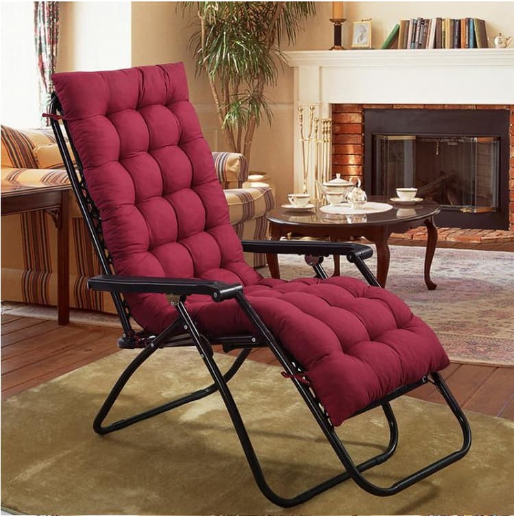 Thickened Brushed Lounge Chair Cushion for Autumn and Winter, Leisure Sofa Brushed Cushion, Rattan Chair Rocking Chair Pad, Bamboo Chair Pad, Folding Chair Pad