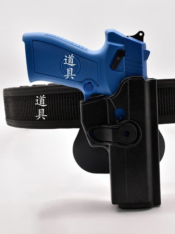 Domestic 92G Quick-Draw Waist Holster for Shooting Training, Competition, and Tactical Drills, Index Finger Release, Plastic-Steel Tactical Equipment, Black
