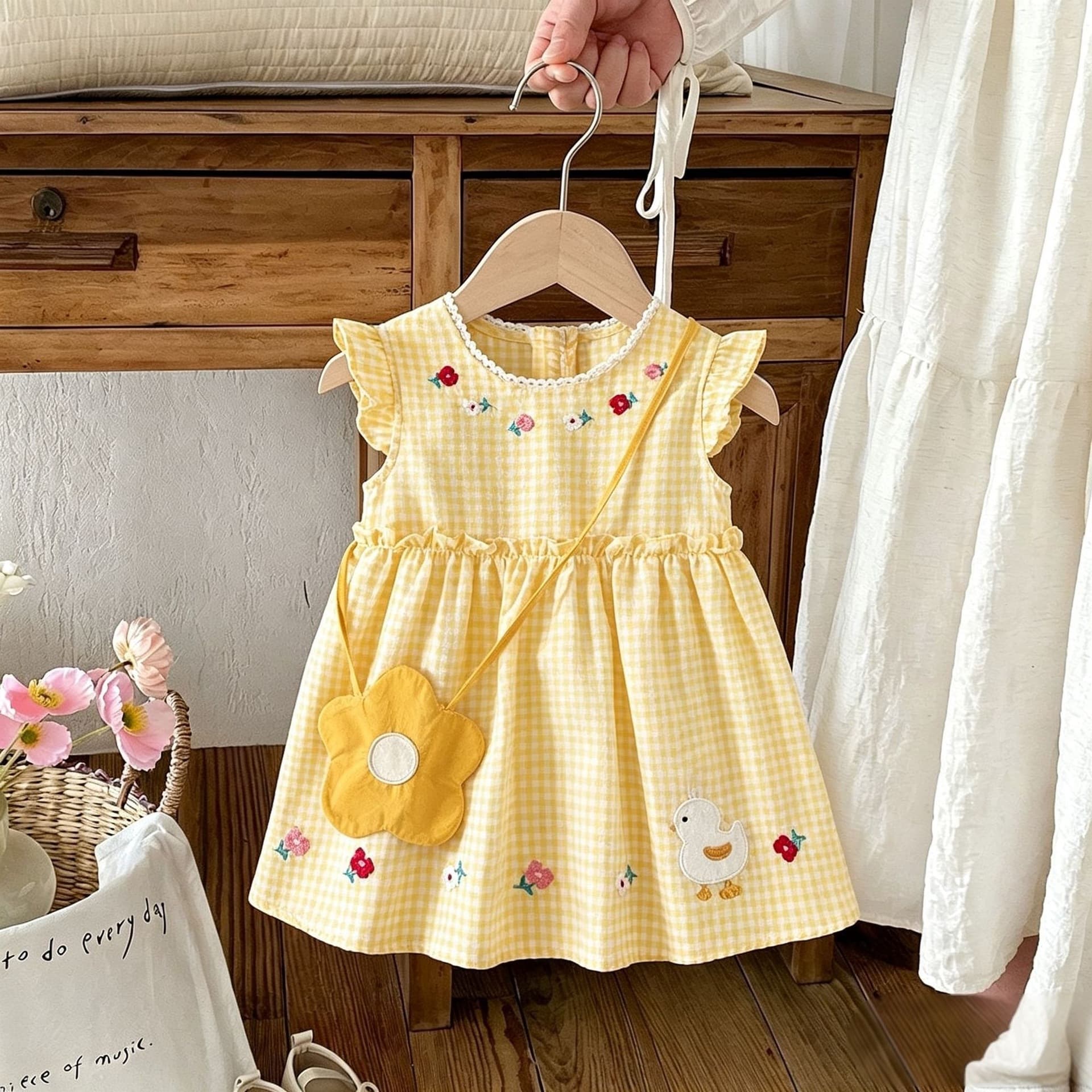 Girls Dress Summer Dress 2026 New Style Baby Princess Dress One Year Old Dress Summer Children's Vest Skirt