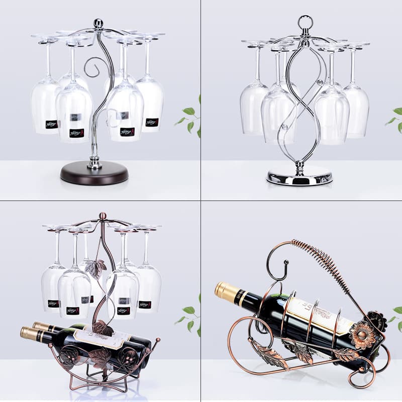 Creative Wine Glass Holder Hanging Home Stemware Rack Upside-down Wine Glass Stand Red Wine Display Decor
