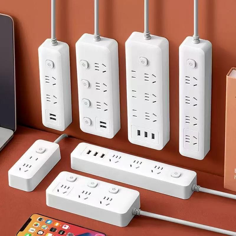 Viral multi-functional socket strip, USB power strip, multi-outlet distribution control wiring board, wholesale supermarket socket strip with cable management.