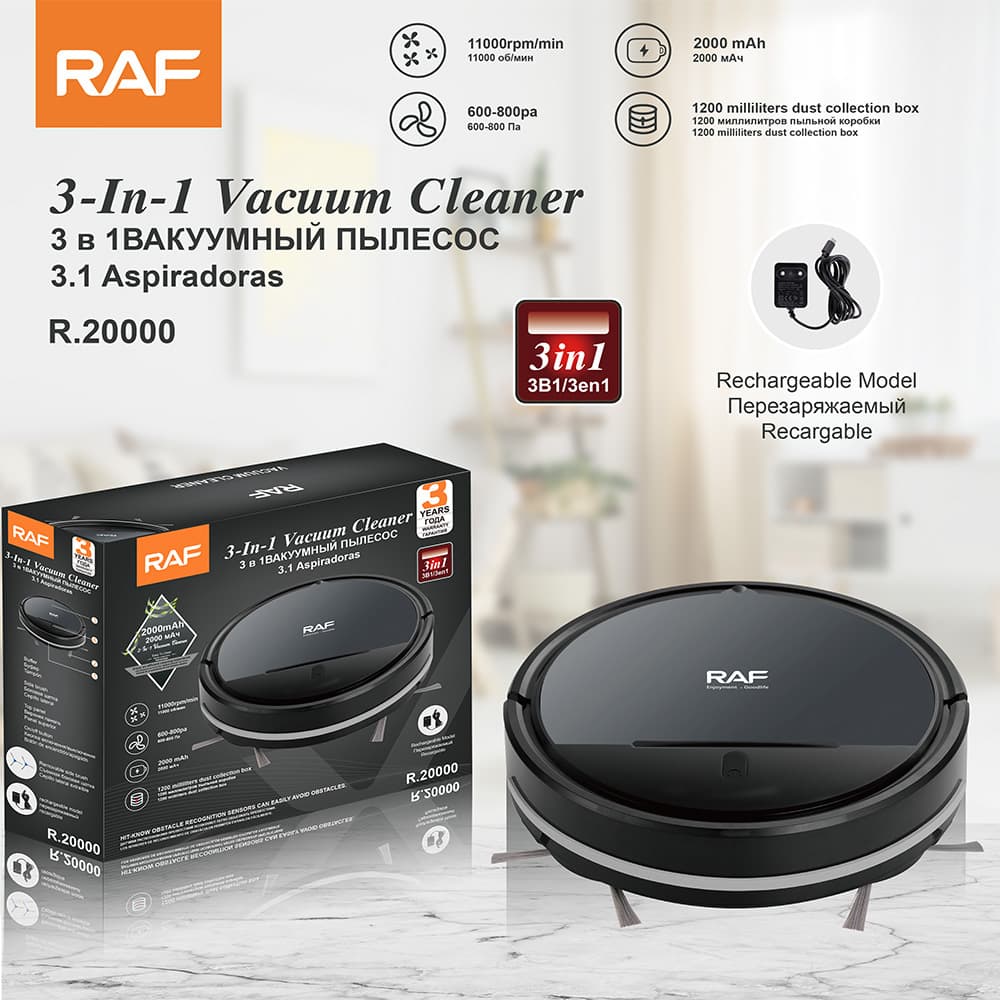 RAF Cross-border Smart Robot Vacuum Cleaner Home Automatic Wet and Dry Cleaning All-in-One Sweeping and Mopping Robot