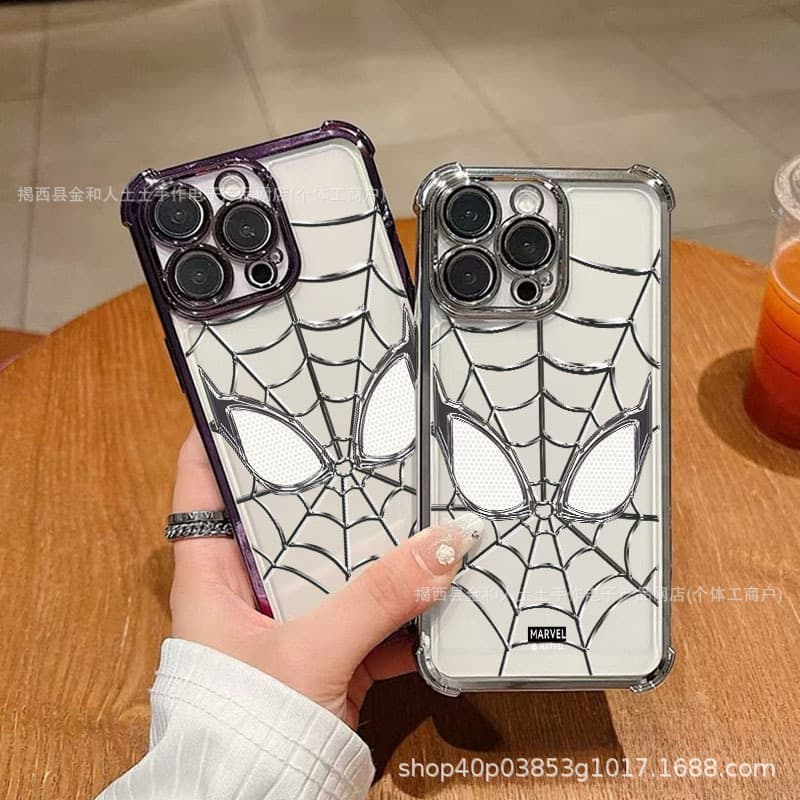 Spider-Man Apple 17 Phone Case iPhone 15 Silicone 16 Compatible with 14 Pro Max Full Coverage 123XSM Protection