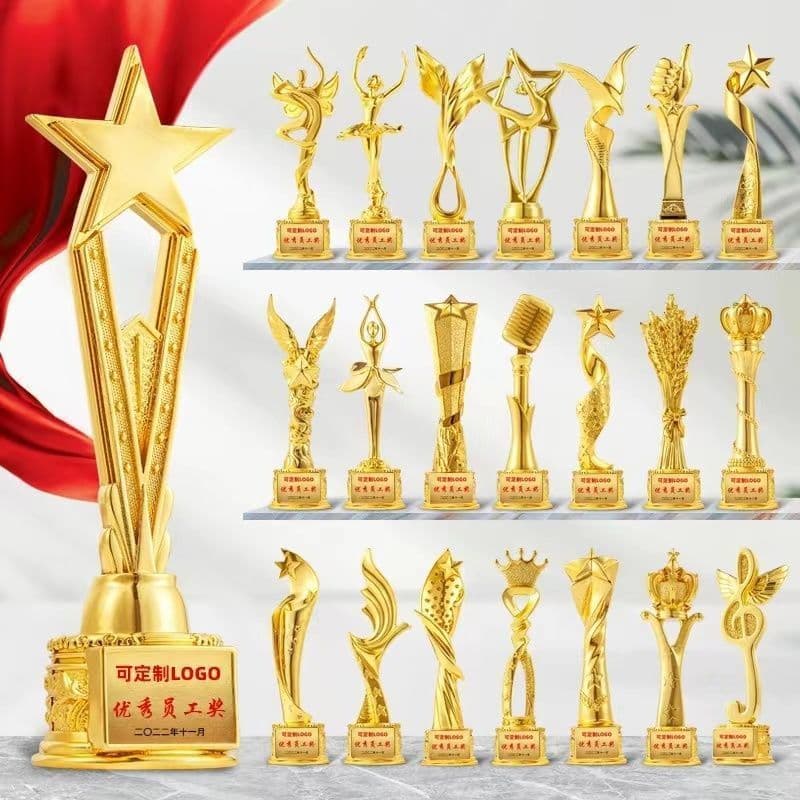New resin crystal integrated trophy school event team event company annual meeting award souvenir