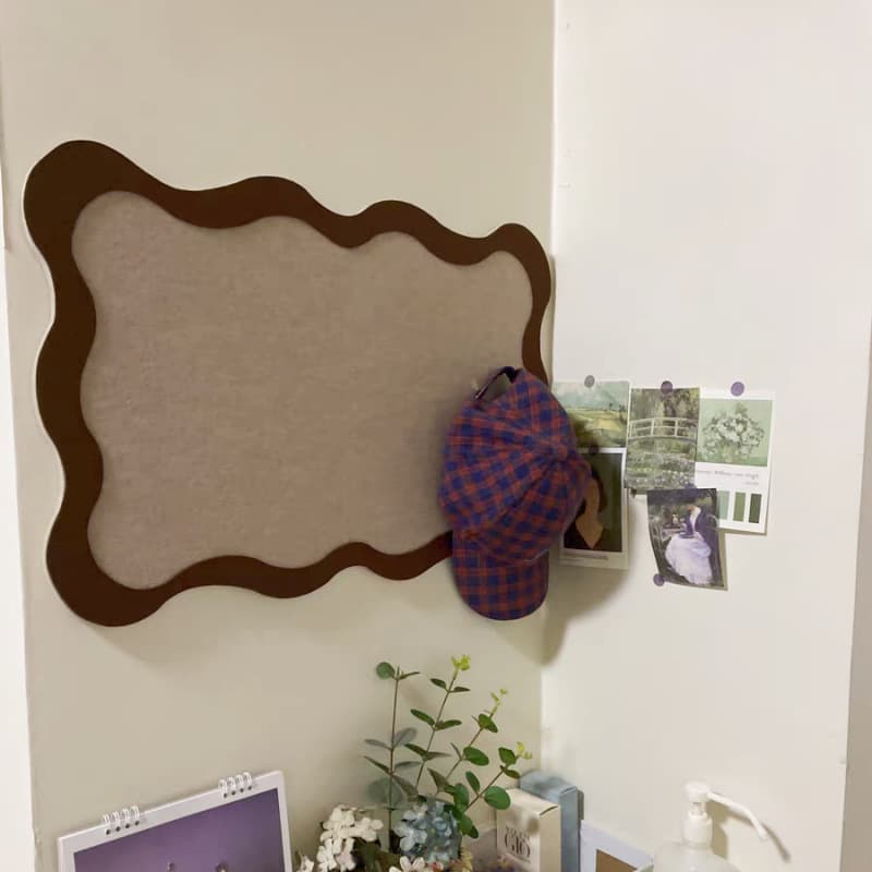 Felt Board Wall Sticker Photo Wall Self-adhesive No-drill Background Wall Display Board Bedroom Memo Board Living Room Decoration