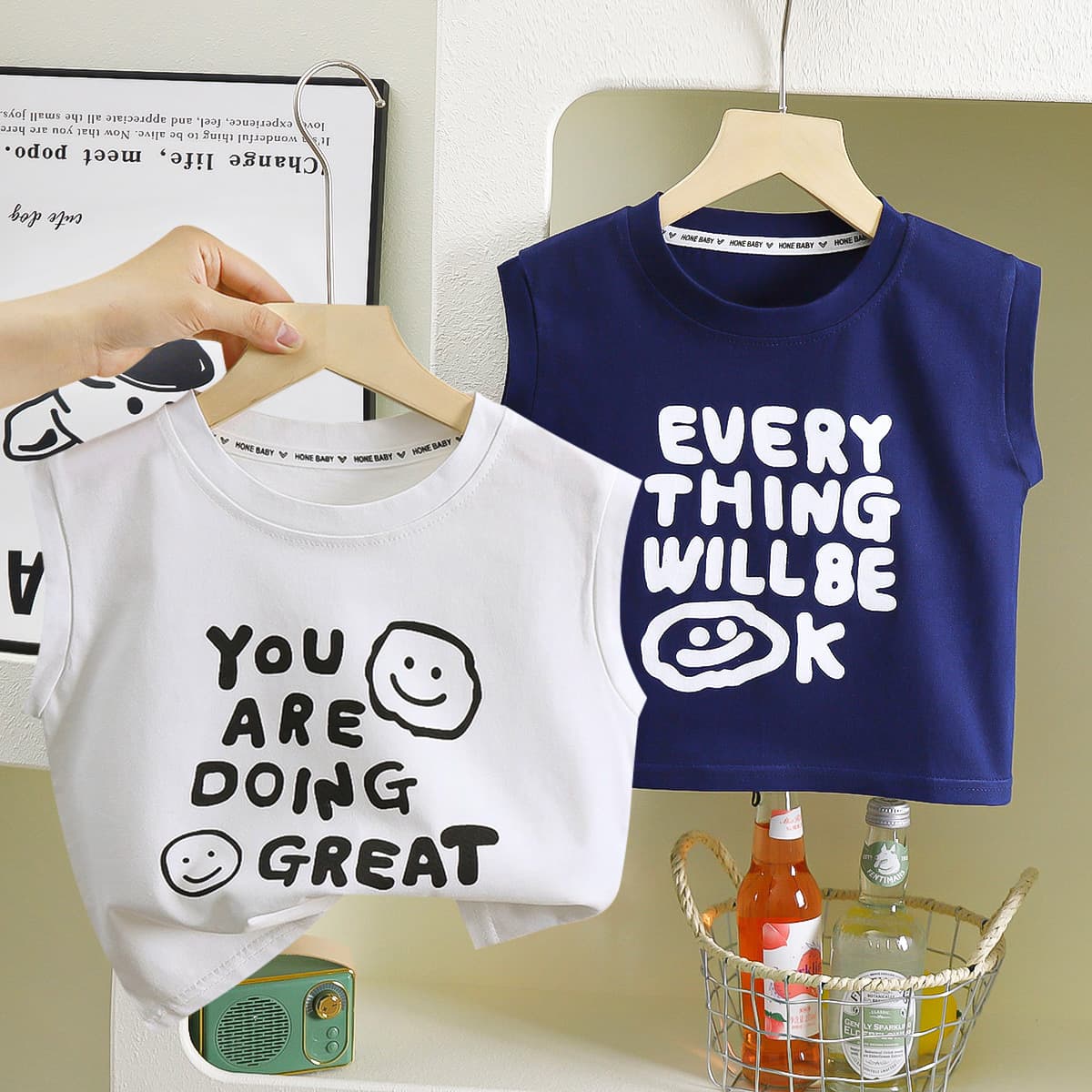 Children's Vest Summer Baby Big Kid Summer Style Sleeveless Undershirt Girls Boys A-Class Pure Cotton Top Infant