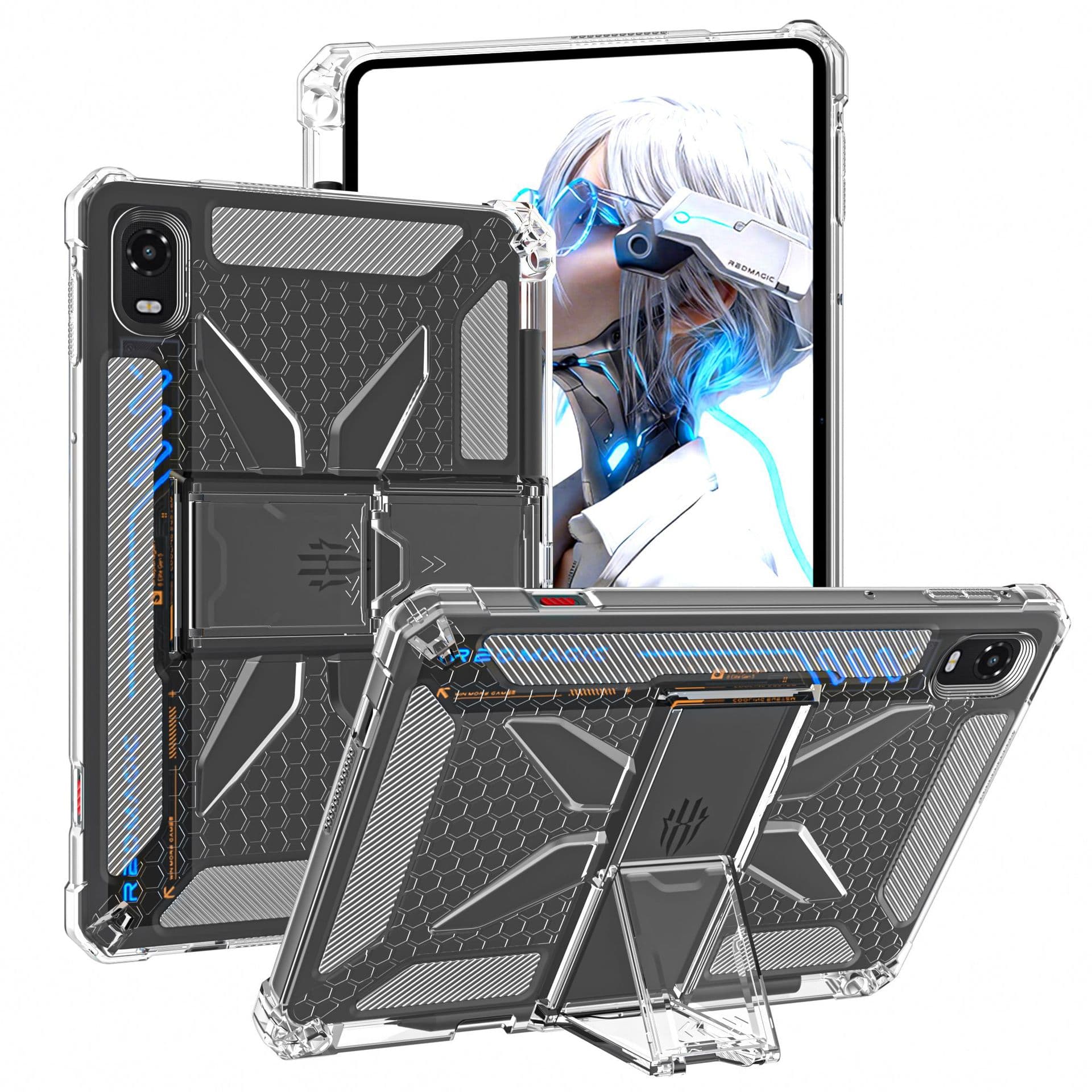 Suitable for Red Magic gaming tablet 5Pro protective case 9.06-inch RedMagicAstra2 with bracket and pen slot for heat dissipation