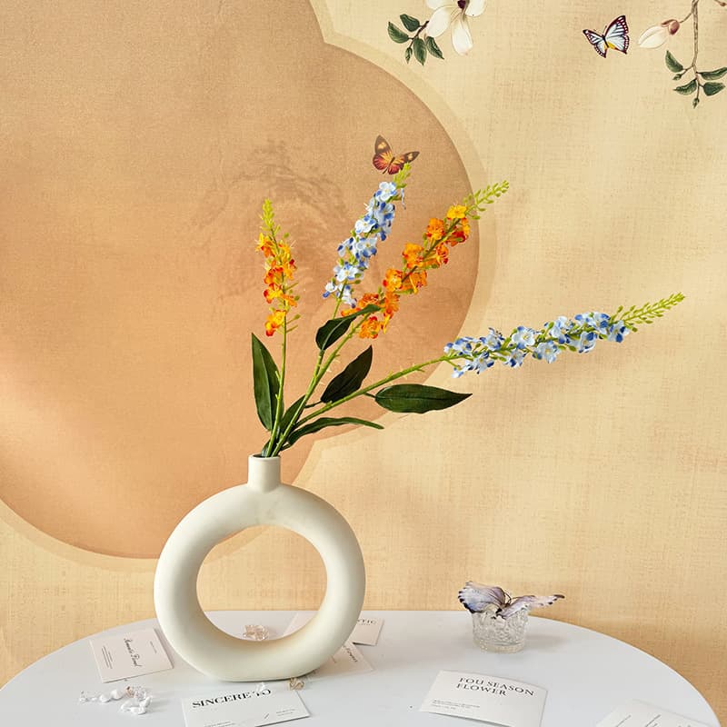 Cross-border New Simulation 2-Branch Pearl Living Room Furniture Floral Arrangement Bedroom Soft Decor Ornament Guesthouse Mall Window Display Landscaping