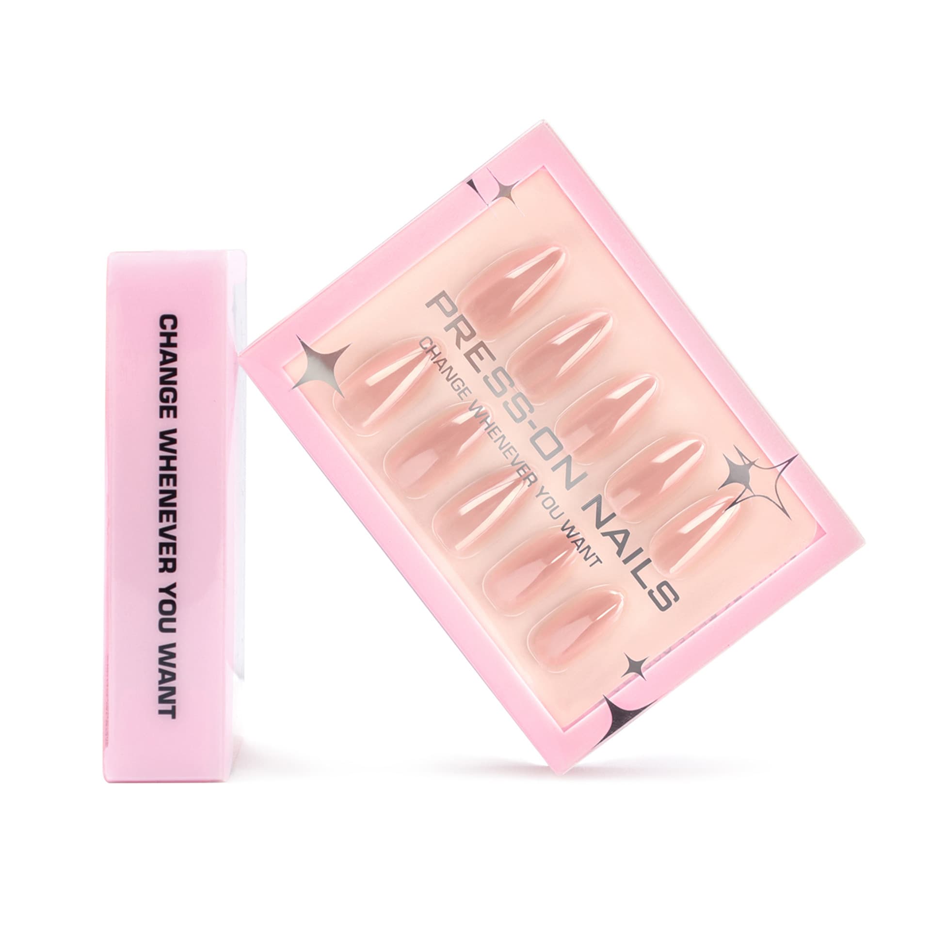 Short almond repeatable nail polish finished solid color simple high-end wearable nails 30 pieces packed coated manicure wholesale