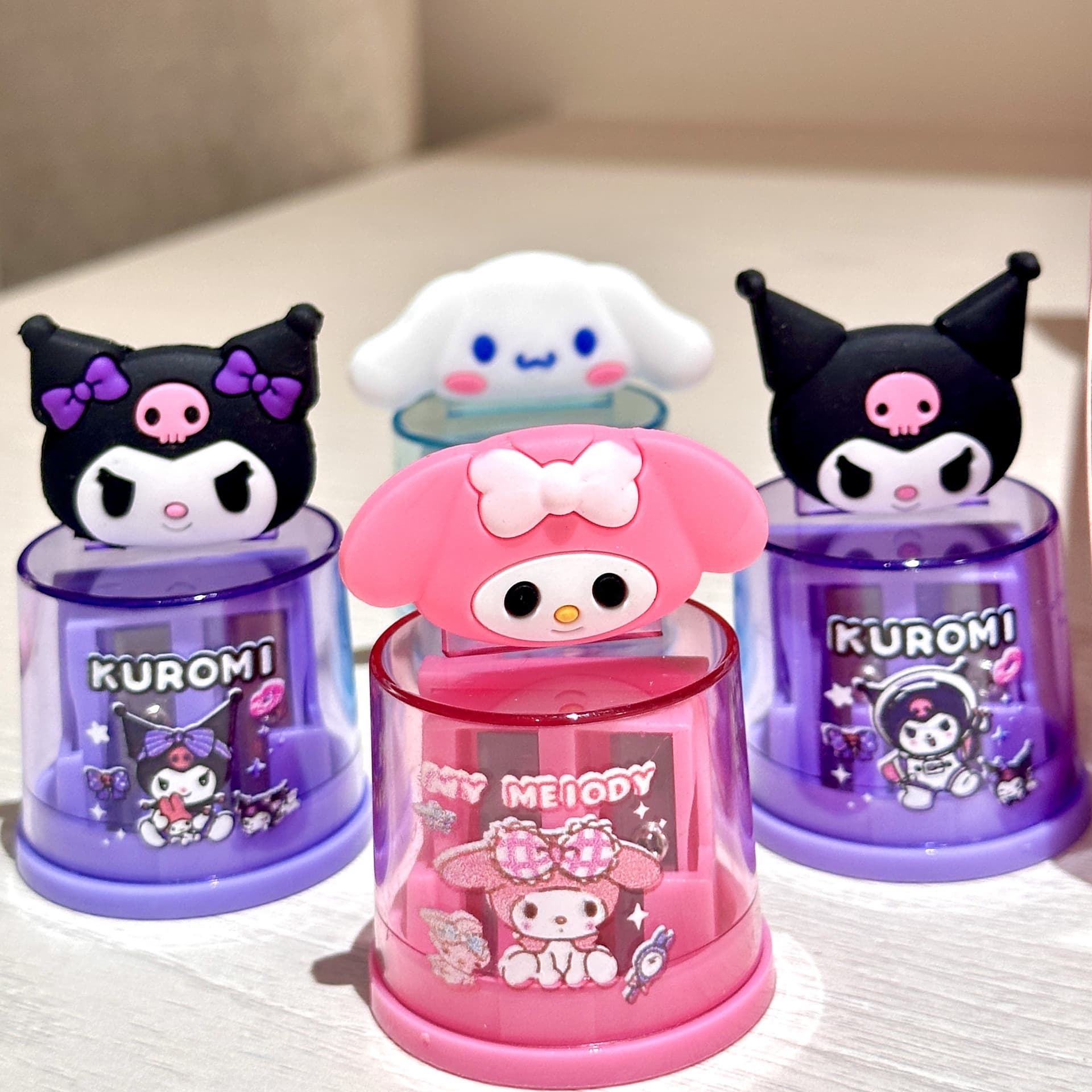 Cute Pet Pencil Sharpener Creative Rotating Dual-Hole Soft Rubber Design Pencil Sharpener Student Stationery
