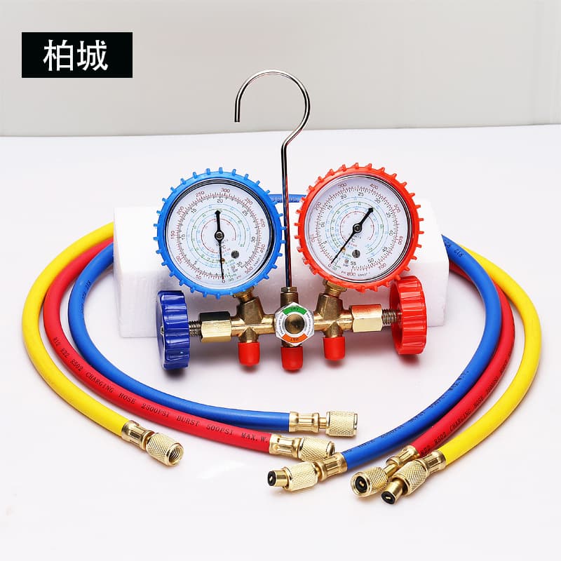 Direct from Manufacturer: Automotive Air Conditioning Refrigerant Charging Gauge CT-536G, Refrigerant Pressure Gauge, Dual Gauge Set Valve Tool Kit