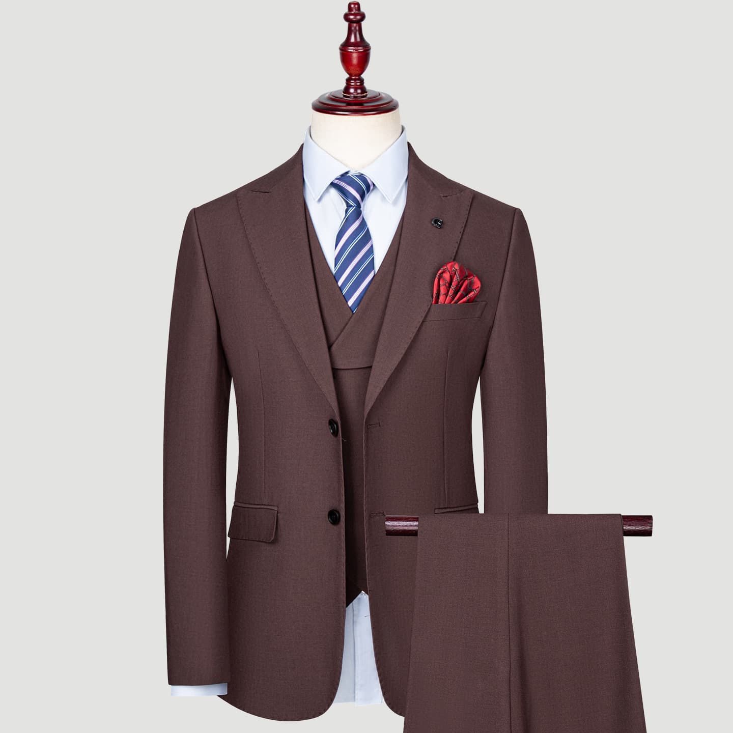2025 Men's Wool Suit Suit High Professional Wear Business Formal Wear Groom's Wear Bank Government Work Wear
