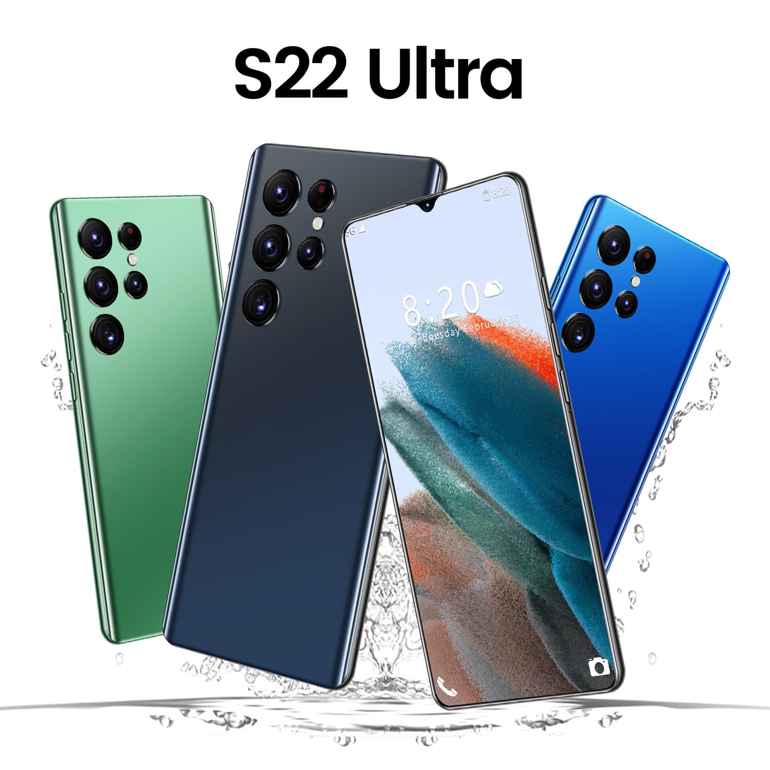 New S22 Ultra Smartphone 7.3-Inch High-End 3+64GB Memory Export Phone In Stock, Drop Shipping Available