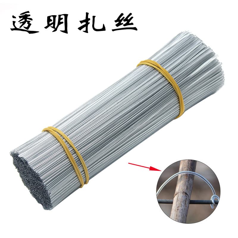 Transparent PVC-coated iron wire, transparent power cord tying wire, cable tie, transparent PVC-coated galvanized iron tying wire
