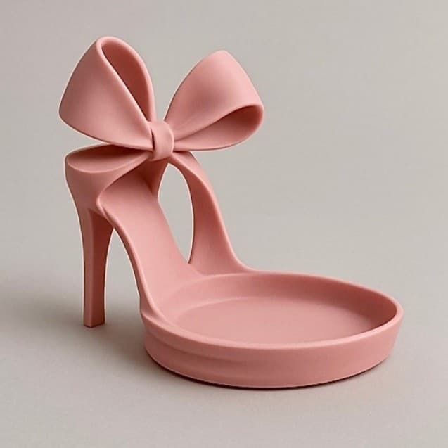 New Cross-Border Product High Heels Jewelry Tray 3D Printed Ornament