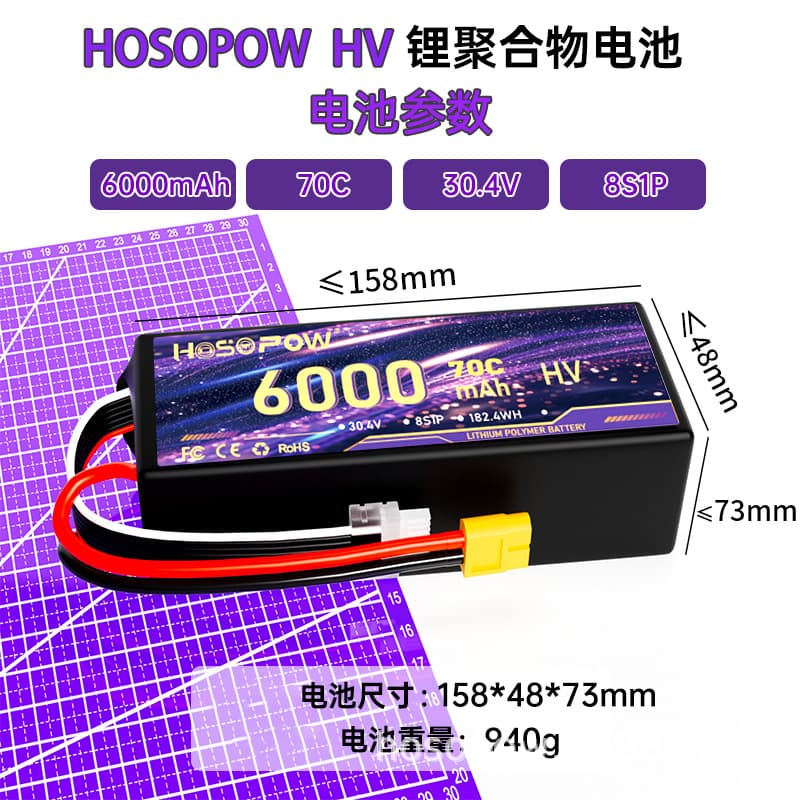 6000-22000 mAh RC plant protection machine high rate lithium polymer battery industry racing drone lithium battery