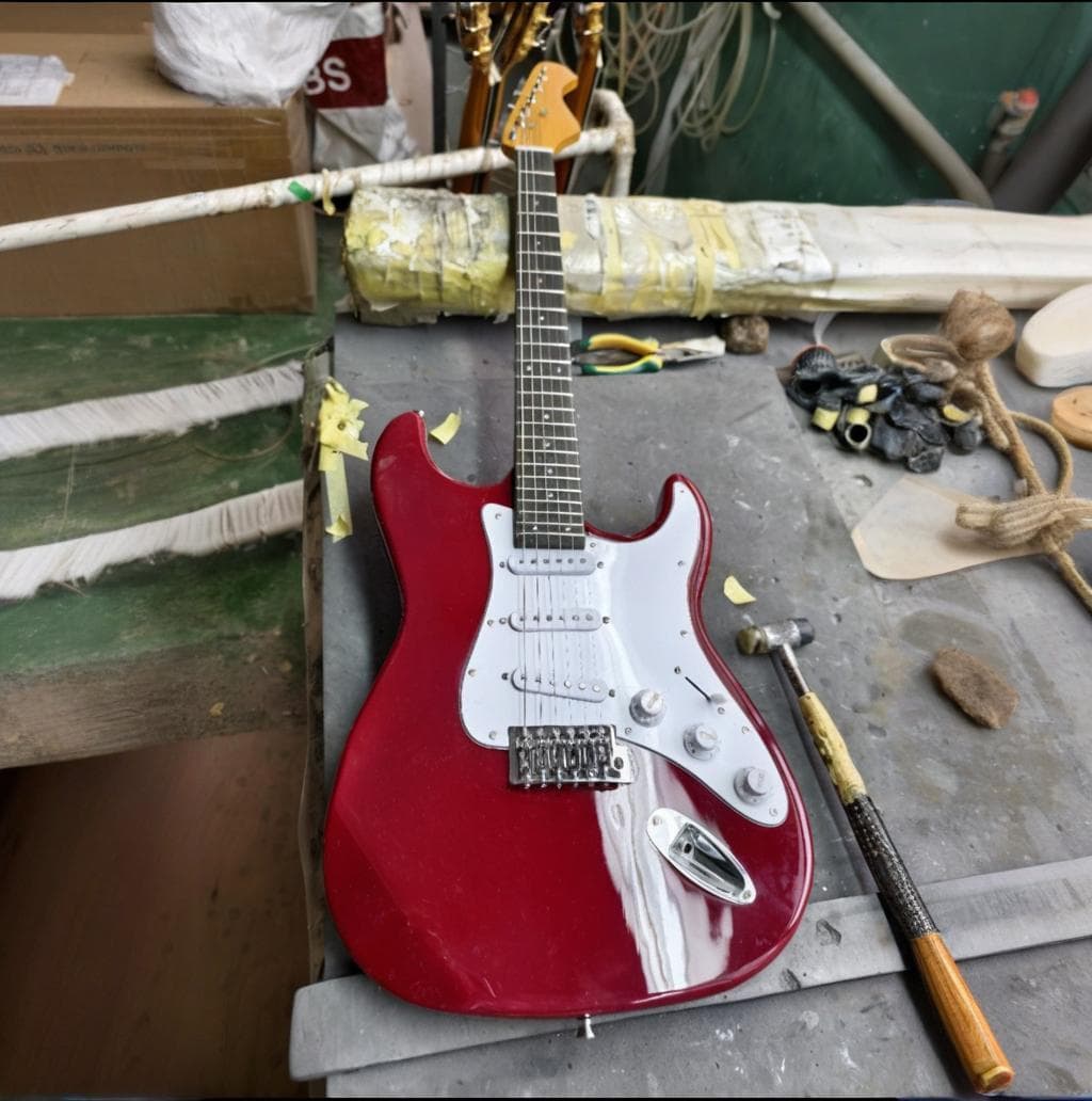 Factory C6R Outdoor Beginner Electric Guitar 24 Fret Fender Style ST Electric Guitar for Beginners Men Women