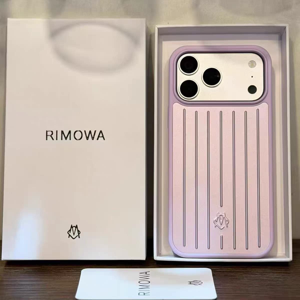 RIMOWA Genuine Suitcase Phone Case for iPhone 18 Pro Max Apple 17 Pro Max/15/14