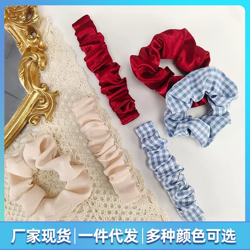 Compatible with Huawei GT2 Fashion Premium Large Intestine Hair Band 20mm/22mm Samsung Huawei Hair Band Strap Set