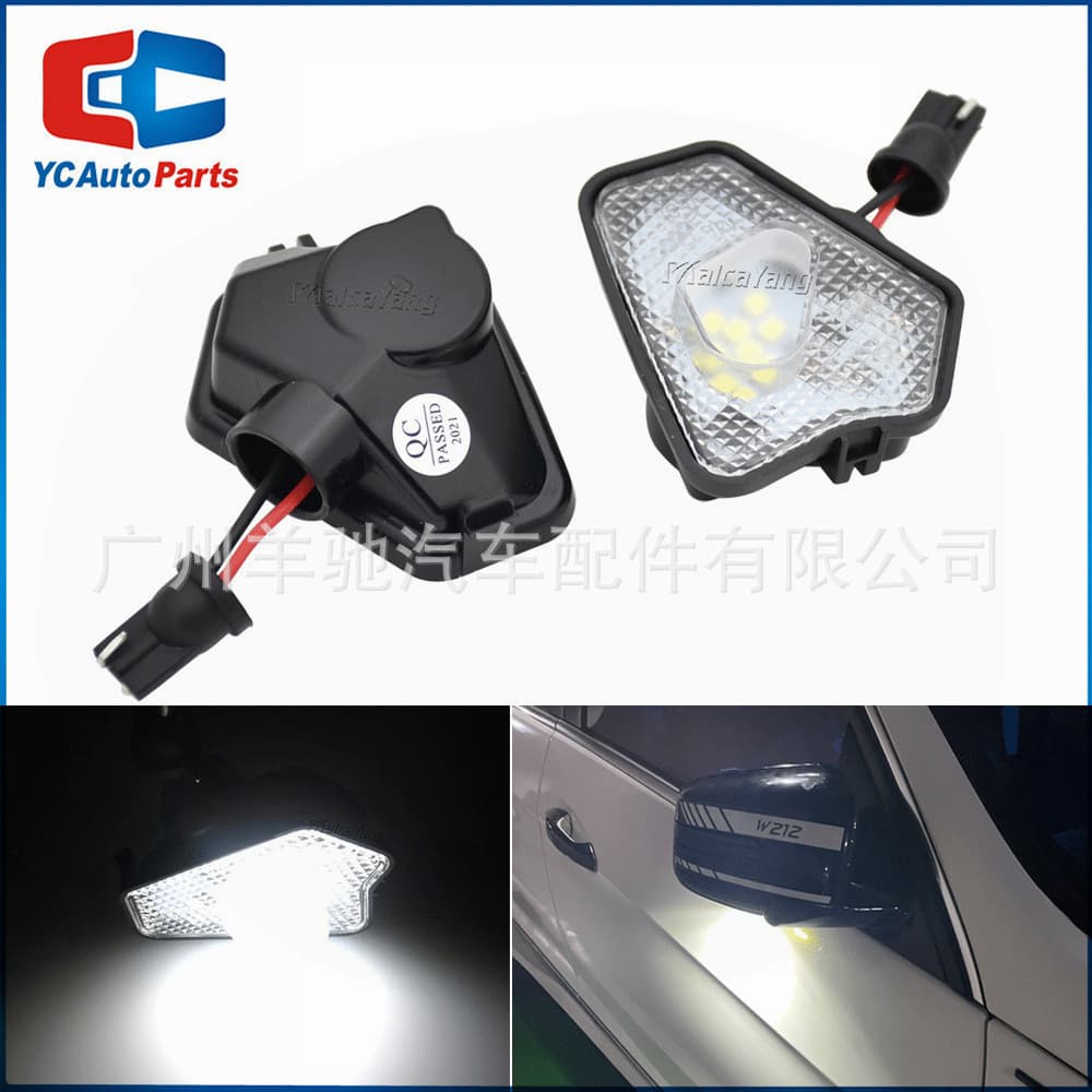 Compatible with Mercedes-Benz CLS/CLA/GLK/GLA W219 W117 W209 W156 Car LED Welcome Light Puddle Light
