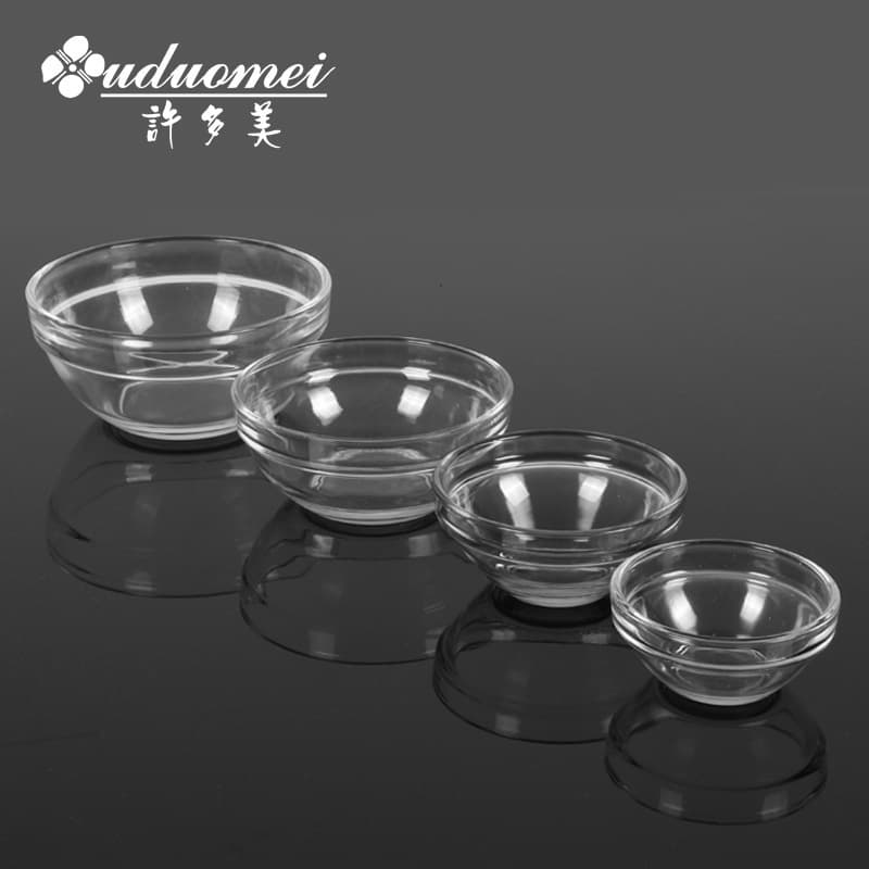 Small Glass Bowl for Beauty Salon, Large Essential Oil Bowl, Face Mask Bowl, Spa Tool, Transparent Mixing Bowl for Wet Compress