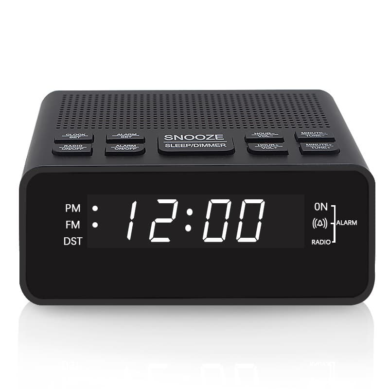 LED alarm clock radio, desktop digital display dual alarm clock with AM/FM alarm clock radio is a hot seller across borders