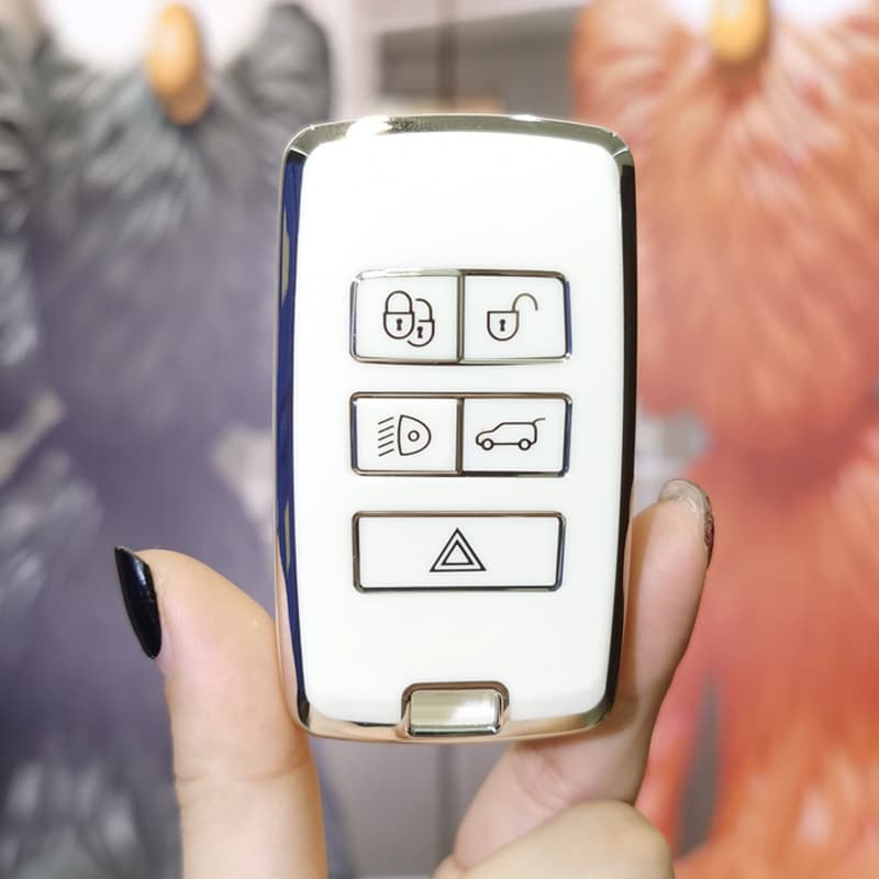 Compatible with Land Rover Key Case Cover for Range Rover Evoque Discovery Sport Discovery Velar Defender Keychain Shell Buckle