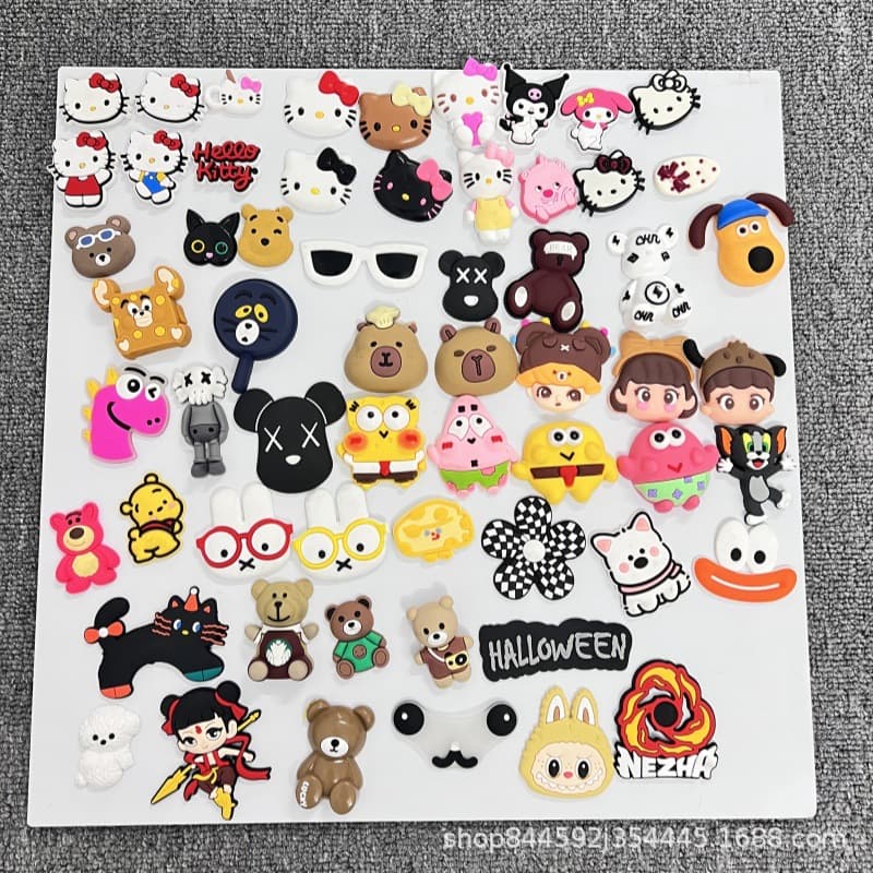 Crocs shoe charms cartoon drip plastic shoe decorations, cute and varied designs