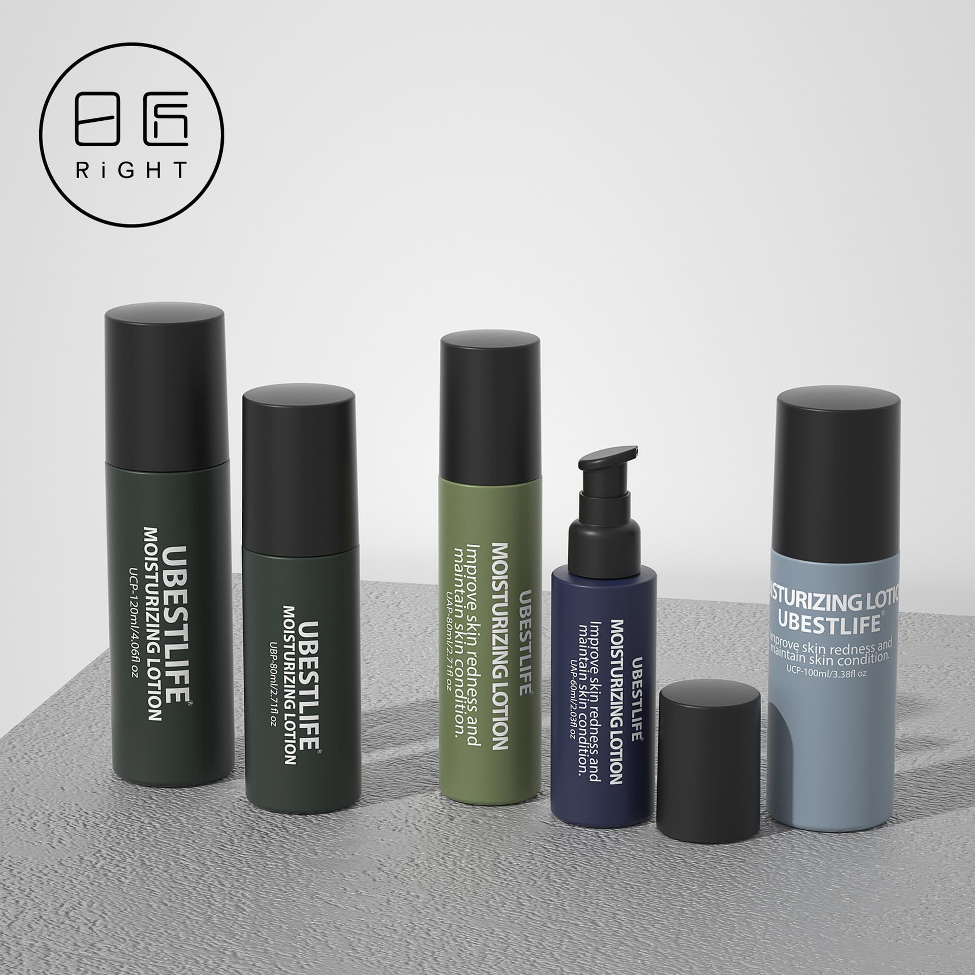 Lotion Bottle 100ml, Fine Mist Hydrating Spray Bottle 120ml, Press Essence Water Bottle, PET Material Skincare Packaging Bottle