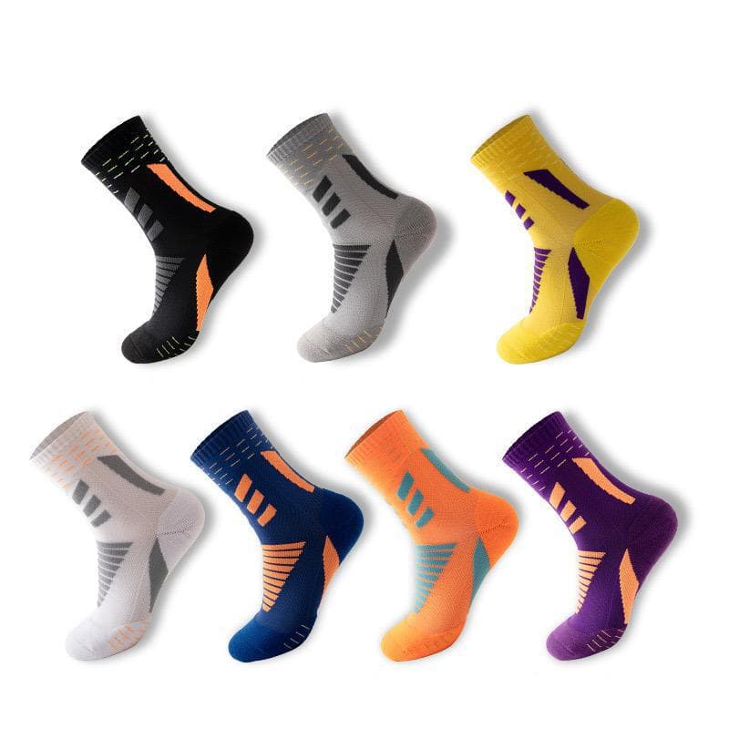 Sports Running Socks Thick Moisture-Wicking Non-Slip Unisex Athletic Socks Basketball Socks