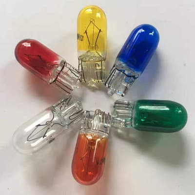 Wholesale Car Bulb T10 Red Blue Green Halogen Bulb 12V W5W Brake Light Signal Light Tail Light