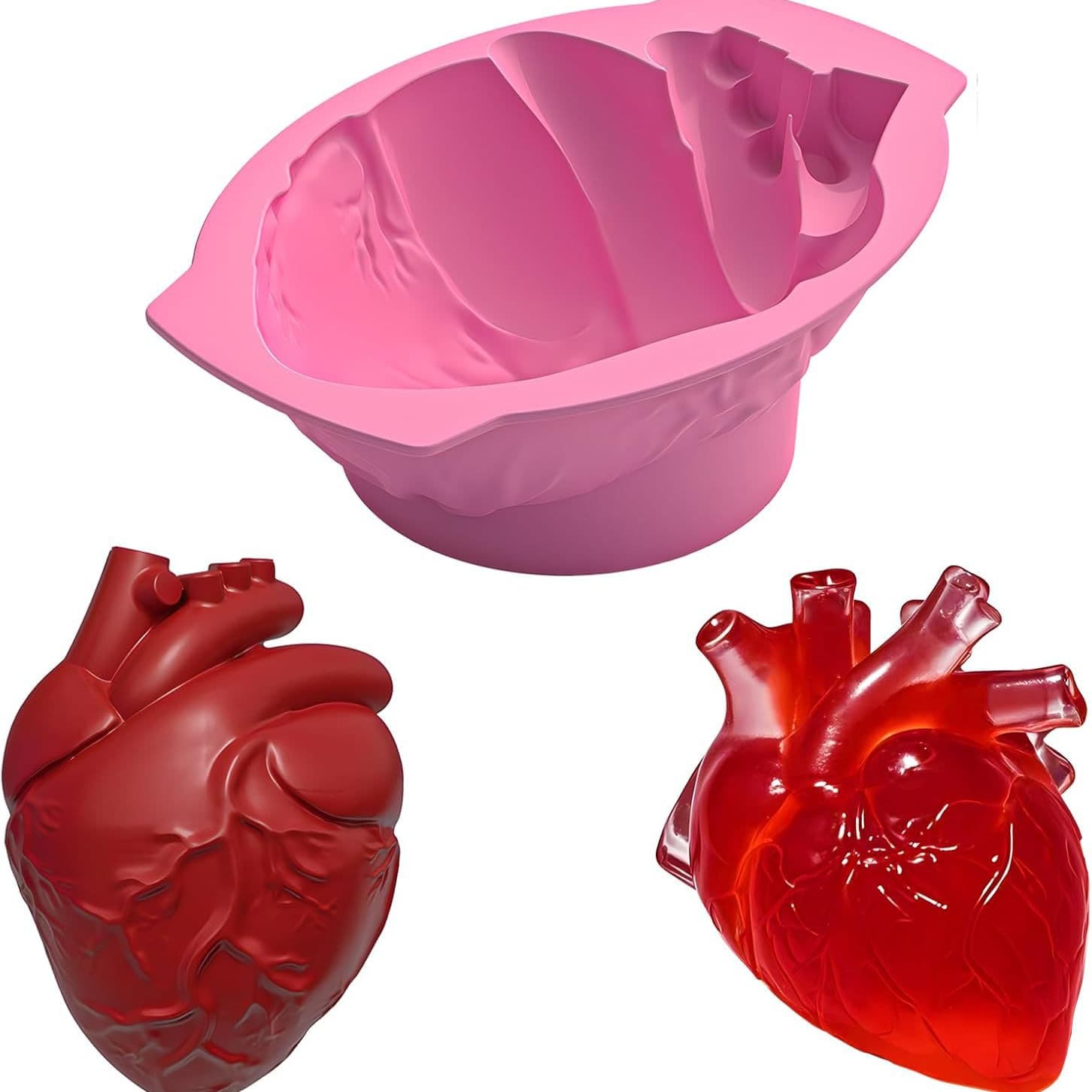 In stock single 6-inch heart Halloween silicone mold baking cake mold DIY resin mold