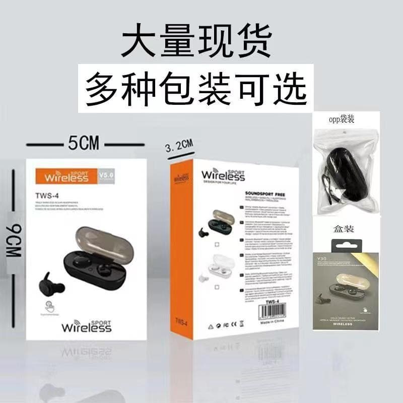 Y30 Bluetooth Earbuds TWS4 Bluetooth Earbuds Stereo TWS5.3 Touch Control Wireless In-Ear Headphones