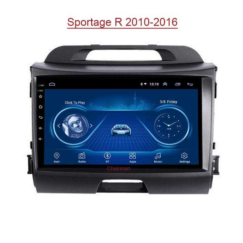 Compatible with 2010-2016 KIA Sportage R Android Large Screen Reverse Camera Car GPS Navigation