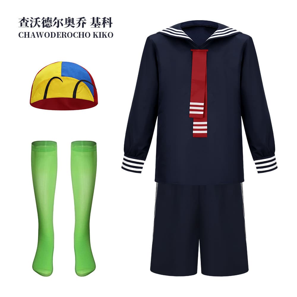 Mando El Chavo del Ocho Navy Shirt Quico Cosplay Halloween Stage Performance Costume