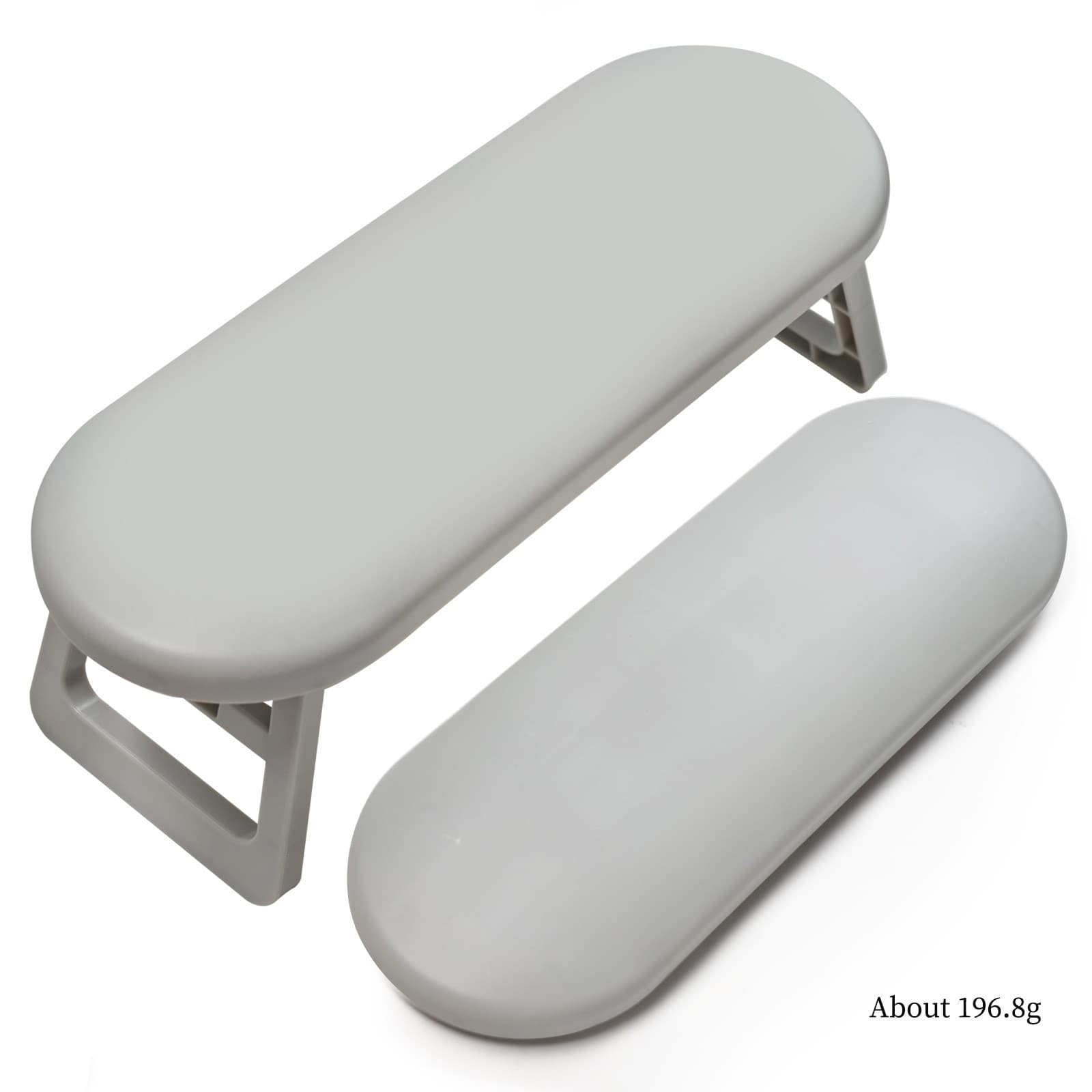 Simple Style Nail Art Elliptical Plastic Hand Rest Foldable Wrist Support Tool Portable for Nail Salon