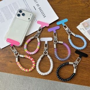 New Phone Lanyard Wrist Strap Short Finger Ring Rope Phone Cord Bag Keychain Pendant Anti-Loss Anti-Fall Phone Chain
