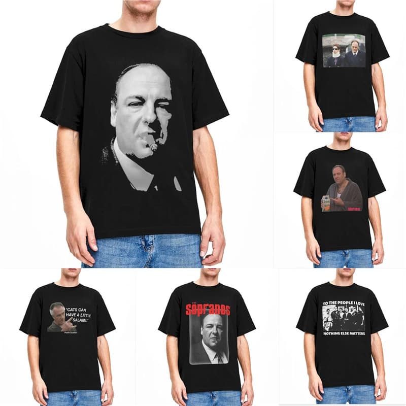 Men's T-Shirt Tony Soprano T-Shirts Fashion The Meadow Sopra