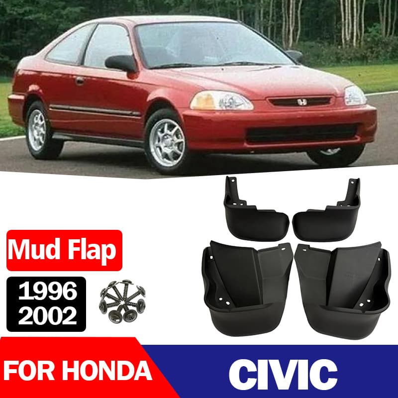 Fits 1996-2002 Honda Civic Mud Flaps Fender Splash Guards
