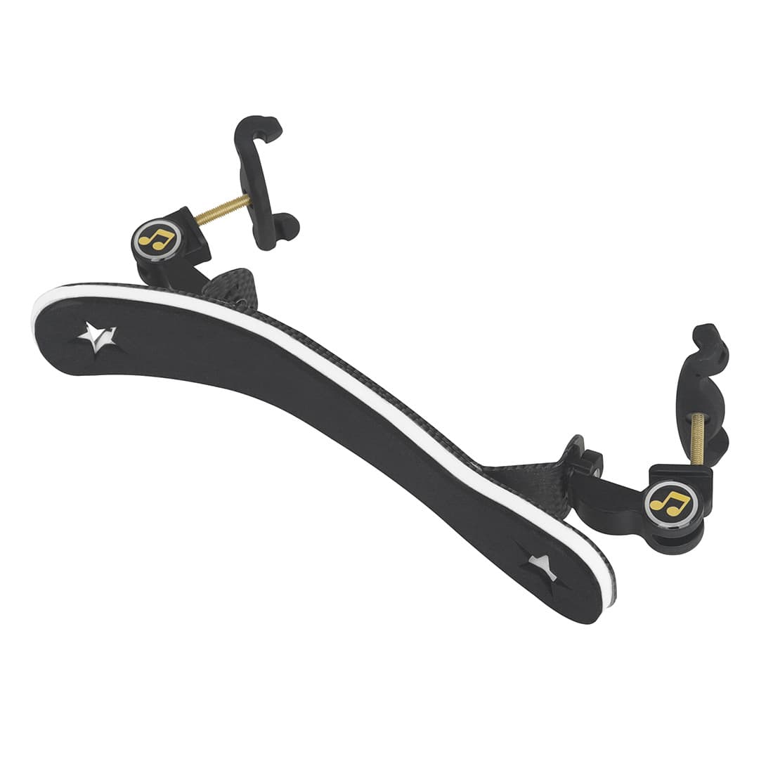 Thickened Black Sponge Violin Shoulder Rest Pad Adult Cheek Rest Support Metal Silicon for String Instruments Accessories