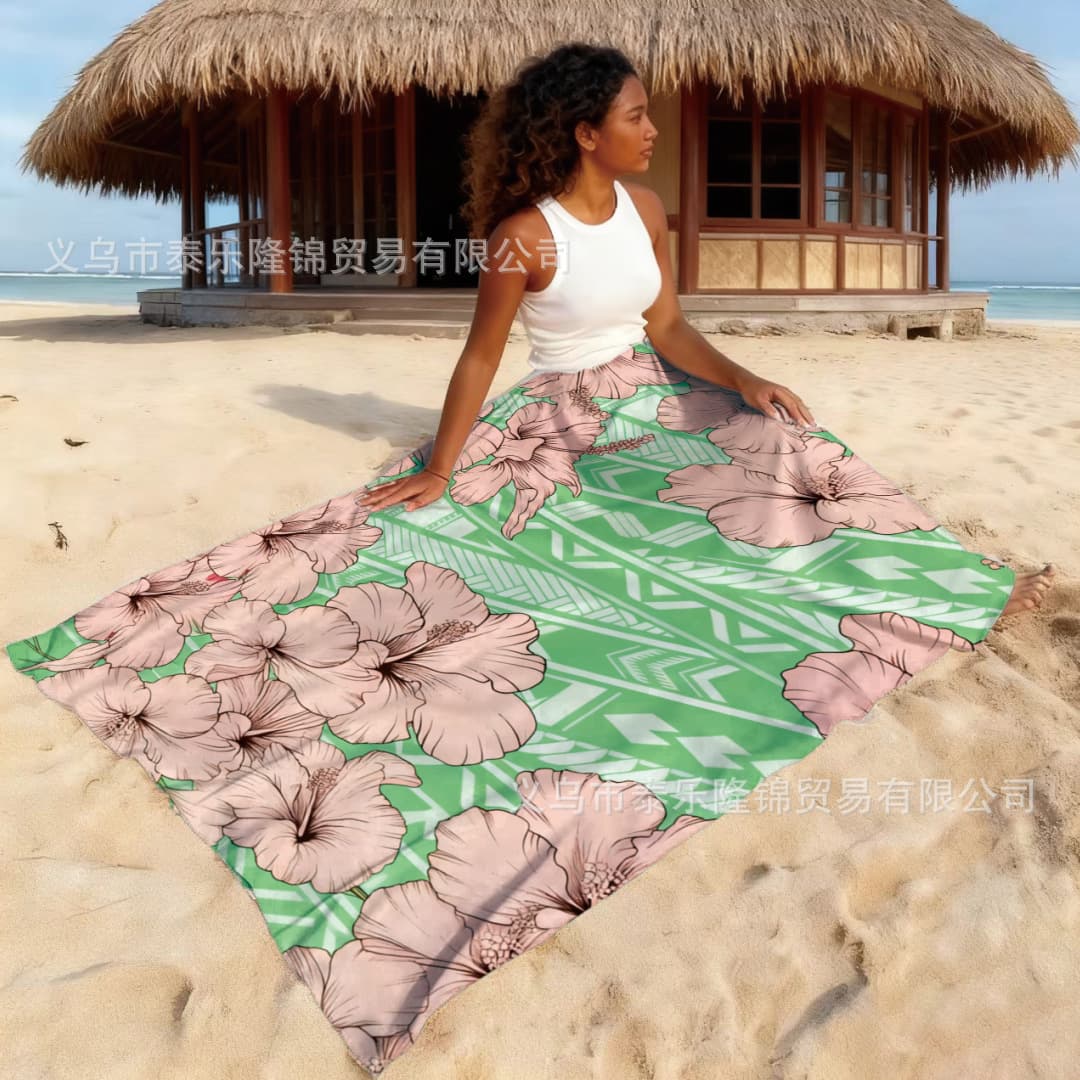 Cross-border e-commerce hot seller South Pacific Islands Fiji sulu beach skirt swimsuit cover-up island wrap dress