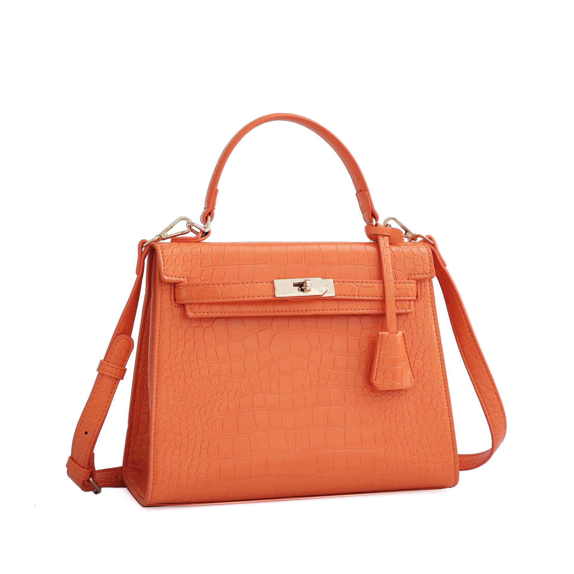 New Fashionable Stylish Premium Handheld Shoulder Bag Women's Crocodile Texture Kelly Bag