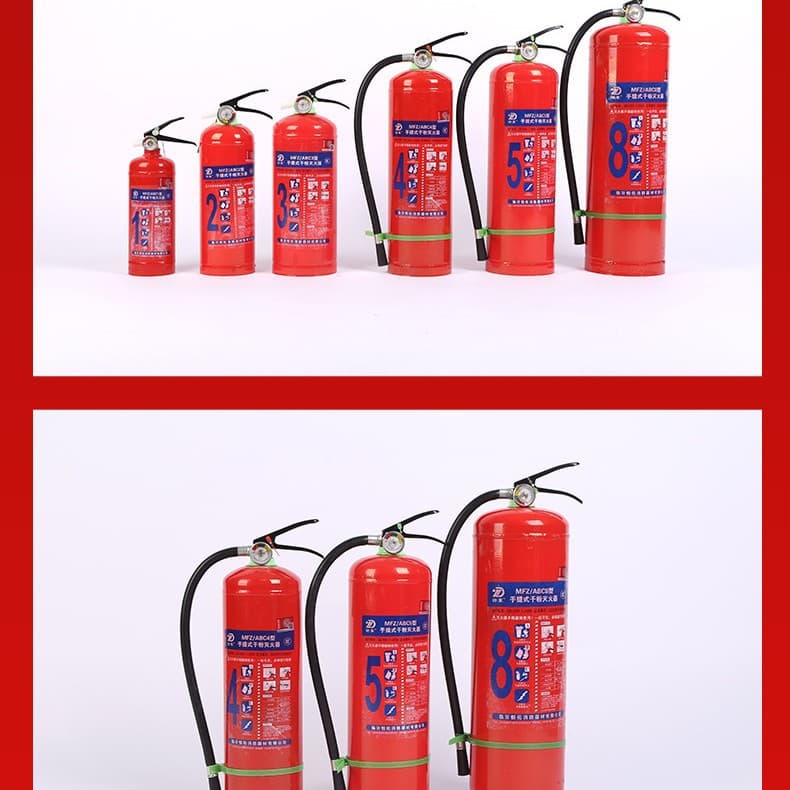 Drop shipping of green dry powder, water-based, and carbon dioxide fire extinguishers, Huabao brand, new national standard ABC 4kg, old national standard.