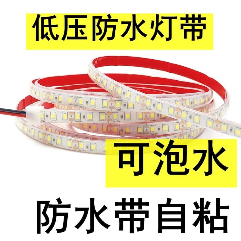 Waterproof LED light strip outdoor 24Vcob fish pool swimming pool courtyard filled with glue IP68 silicone flexible dimmable